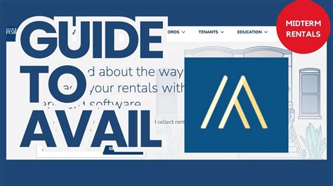 avail rental site.